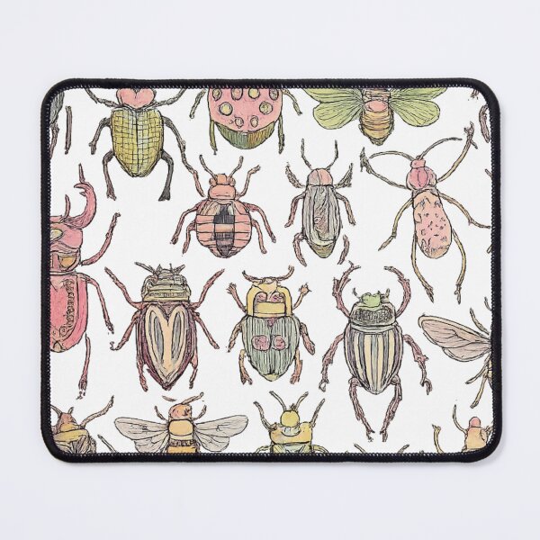 Item preview, Vintage Insect Collection Pattern | Colorful Beetles, Bees & Bugs Illustration designed and sold by byaga.