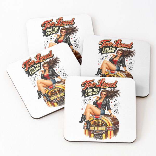 Item preview, Rockabilly Pin-Up: Too Loud For The Crowd designed and sold by Pineapple-Tree.