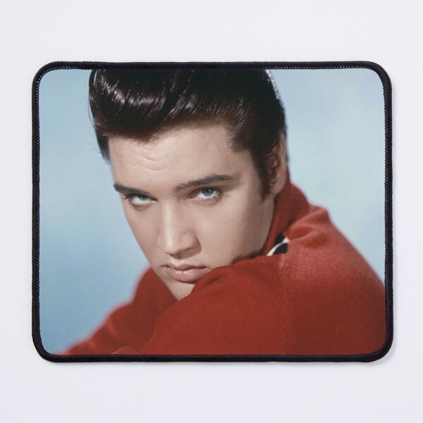 Item preview, Elvis Presley Vintage Portrait - Classic Red Sweater & Iconic Smoldering Gaze designed and sold by ElvisVintagePosters.