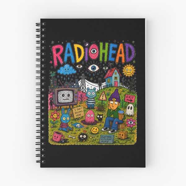 Item preview, Radiohead Inspired Surreal Cartoon Art | Alternative Rock Psychedelic Illustration T-Shirt designed and sold by curiouschimp.