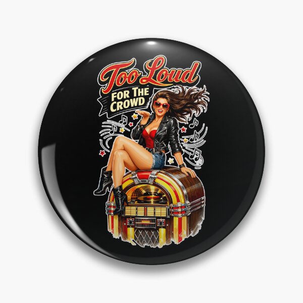 Item preview, Rockabilly Pin-Up: Too Loud For The Crowd designed and sold by Pineapple-Tree.