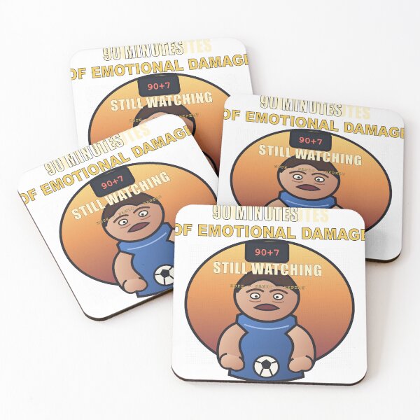 Item preview, Ninety Minutes of Emotional Damage – Funny Football Fan Design designed and sold by FlamoArt.