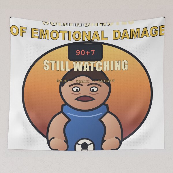 Item preview, Ninety Minutes of Emotional Damage – Funny Football Fan Design designed and sold by FlamoArt.