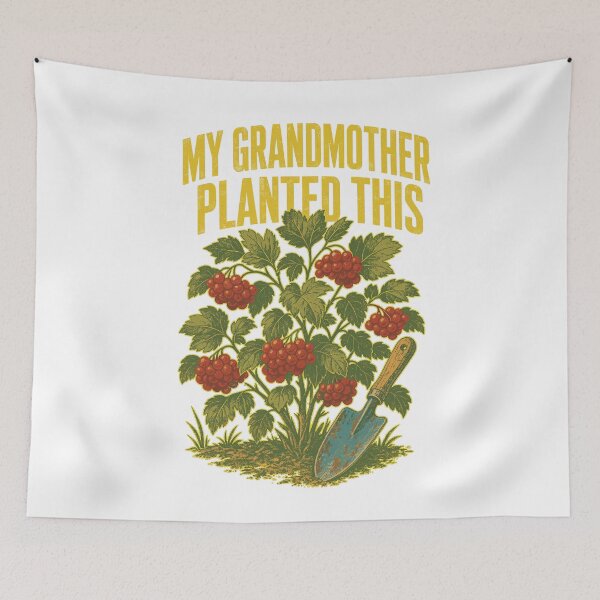 Item preview, My Grandmother Planted This Viburnum Garden designed and sold by ML-Media.