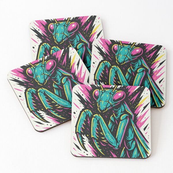 Item preview, Neon Praying Mantis designed and sold by Ghost on Toast.