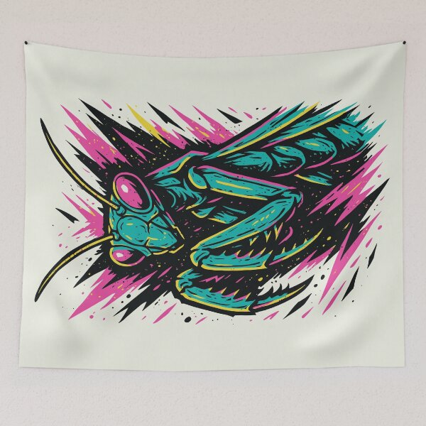 Item preview, Neon Praying Mantis designed and sold by Ghost on Toast.