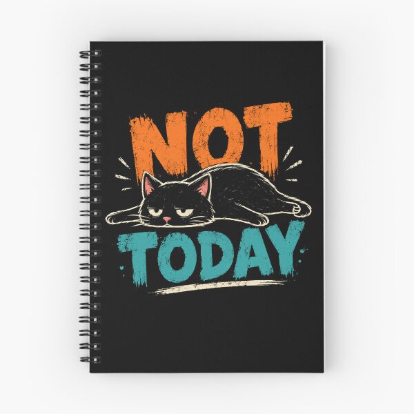 Item preview, Not Today Lazy Cat Procrastinator Feline Lover designed and sold by JonesFlora2025.