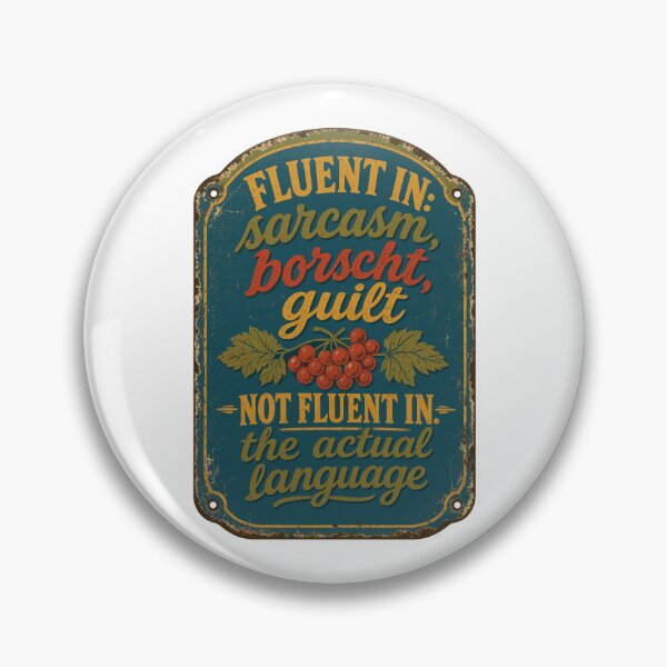 Item preview, Fluent In Sarcasm Borscht and Guilt designed and sold by ML-Media.