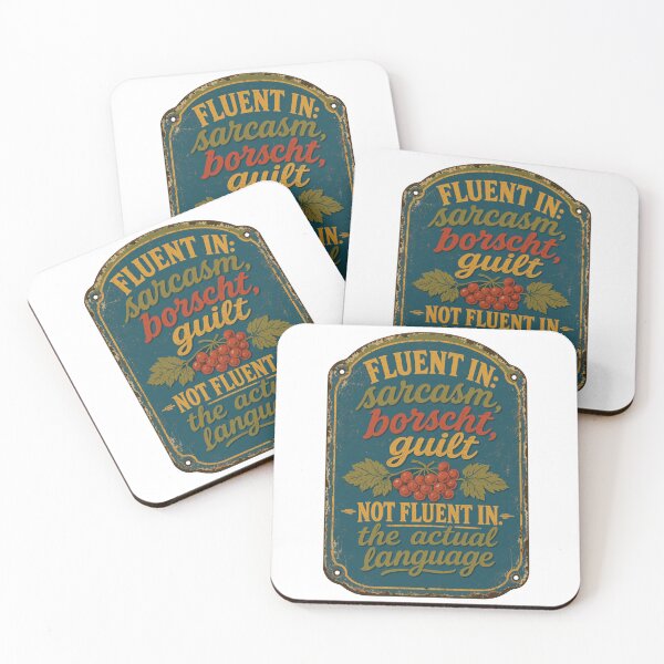 Item preview, Fluent In Sarcasm Borscht and Guilt designed and sold by ML-Media.