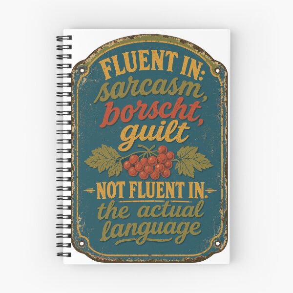 Item preview, Fluent In Sarcasm Borscht and Guilt designed and sold by ML-Media.