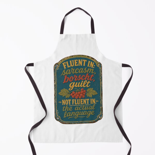 Item preview, Fluent In Sarcasm Borscht and Guilt designed and sold by ML-Media.