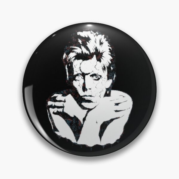 Item preview, David Bowie Retro Glam Rock Star Halftone Graphic Art designed and sold by surmind.