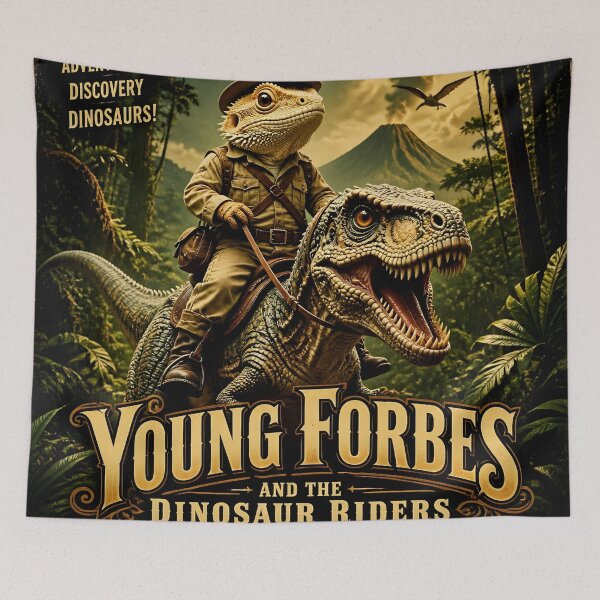 Item preview, Young Forbes and the Dinosaur Riders designed and sold by AikenDrum.