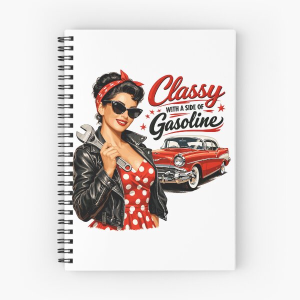 Item preview, Vintage Pin-Up: Classy with a Side of Gasoline designed and sold by Pineapple-Tree.