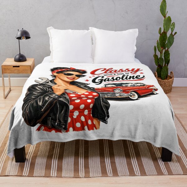 Item preview, Vintage Pin-Up: Classy with a Side of Gasoline designed and sold by Pineapple-Tree.