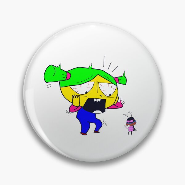 Item preview, Overwhelmed Panicked Expression - Quirky Cartoon Art designed and sold by pixelblotshop.