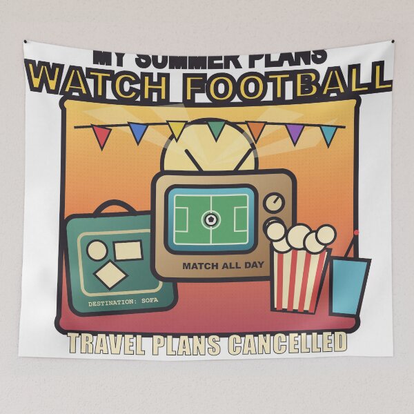 Item preview, My Summer Plans: Watch Football – Funny Retro Football Fan Design designed and sold by FlamoArt.