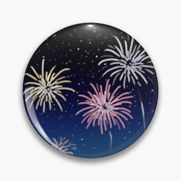 Item preview, Pastel Crayon Fireworks in Night Sky designed and sold by ubborn.
