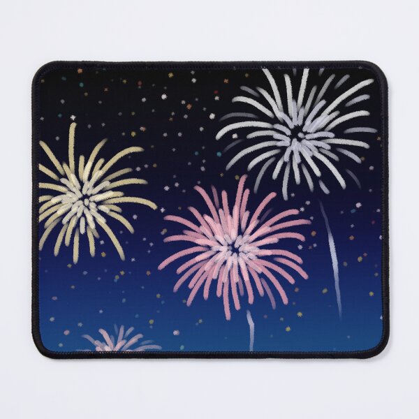 Item preview, Pastel Crayon Fireworks in Night Sky designed and sold by ubborn.