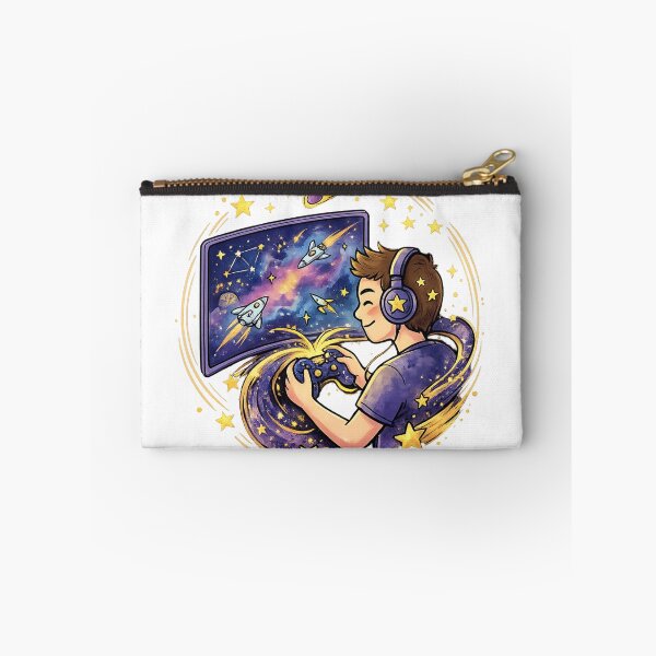 Item preview, Galaxy Gamer Gift | Cute Space Gaming Controller | Cosmic Video Game Art | Kawaii Sci Fi Gamer Decor | Gaming Lover Illustration designed and sold by Cosmic Doodle Co..