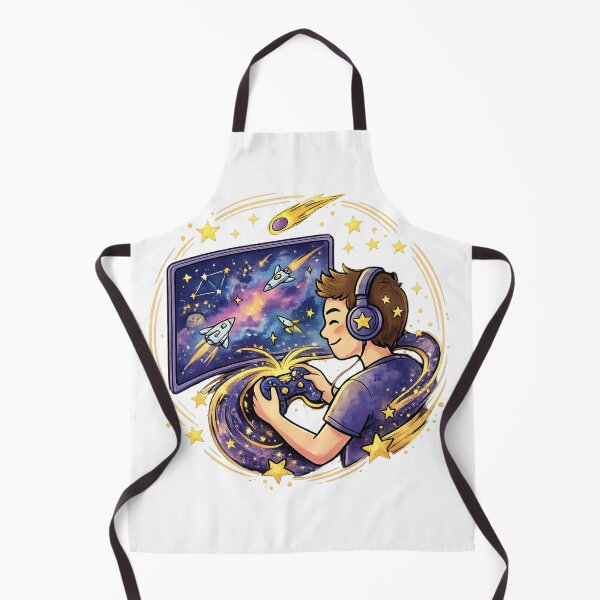 Item preview, Galaxy Gamer Gift | Cute Space Gaming Controller | Cosmic Video Game Art | Kawaii Sci Fi Gamer Decor | Gaming Lover Illustration designed and sold by Cosmic Doodle Co..