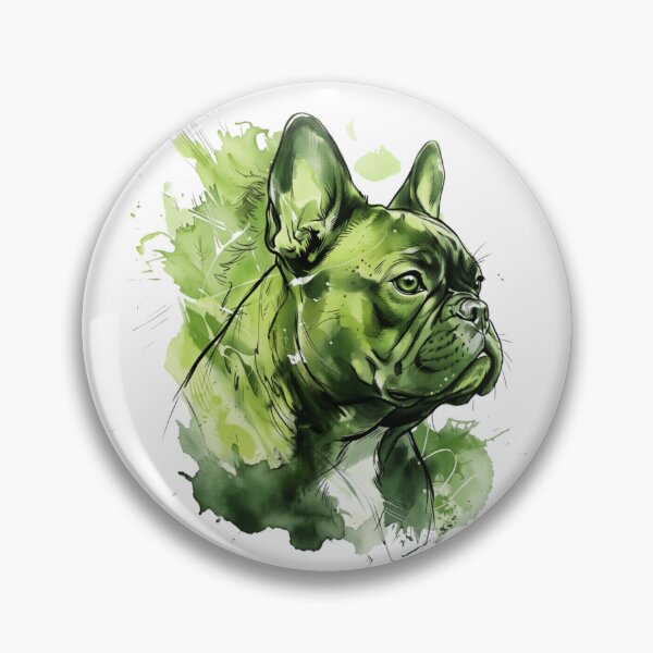 Item preview, olorful Frenchie Portrait Modern Dog Lover Gift designed and sold by shallia.