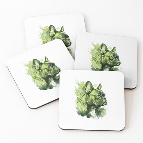 Item preview, olorful Frenchie Portrait Modern Dog Lover Gift designed and sold by shallia.