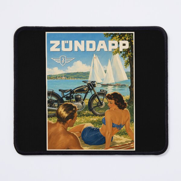 Item preview, Vintage Zündapp Motorcycles Poster designed and sold by GoodOldVintage.