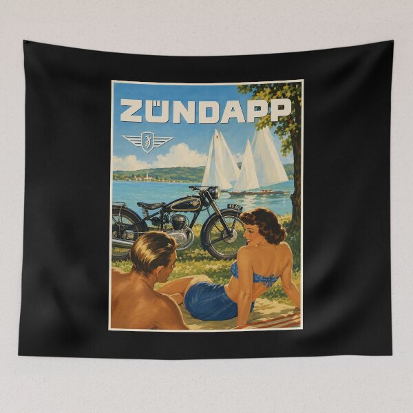 Item preview, Vintage Zündapp Motorcycles Poster designed and sold by GoodOldVintage.