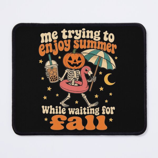 Item preview, Funny Fall Lover Waiting for Autumn Summer Pumpkin Skeleton designed and sold by clothesy7.