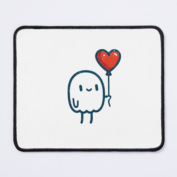 Item preview, Cute Ghost Holding Heart Balloon | Kawaii Love Ghost | Valentine's Day Cute Art designed and sold by Ramona-Gliga.