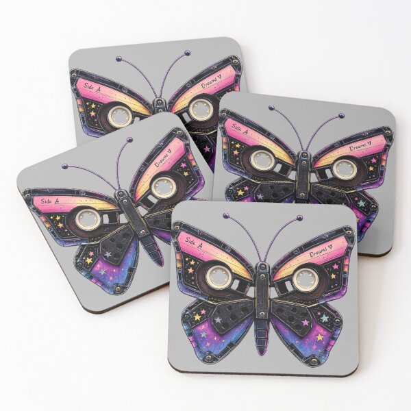 Item preview, Retro Flutter – Cassette Butterfly designed and sold by Funky Fable studio.