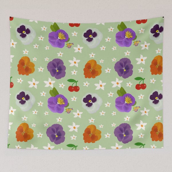 Item preview, Pansy Pattern Seamless designed and sold by Silver  Stone.