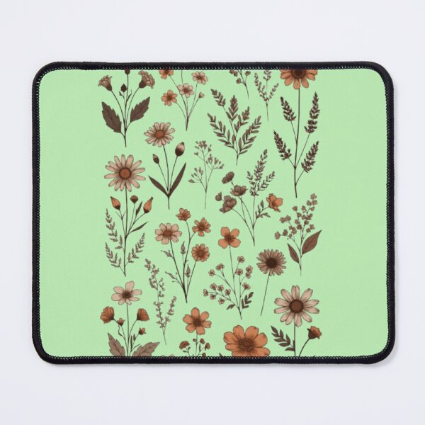 Item preview, Earthy Wildflower Botanical Art – Warm Brown & Orange Meadow Illustration designed and sold by EdgeSphere.
