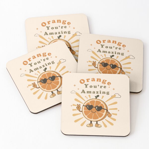 Item preview, Orange You're Amazing / Cute Retro Orange Illustration designed and sold by asterloom.
