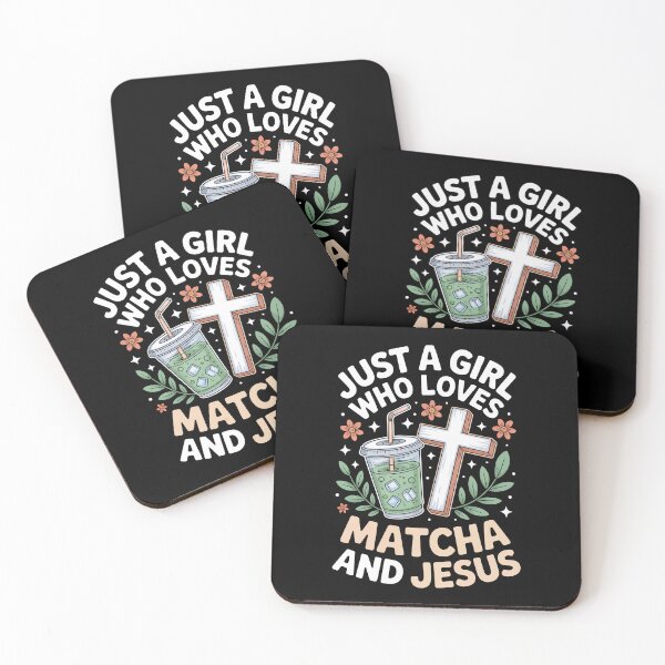 Item preview, JUST A GIRL WHO LOVES MATCHA AND JESUS designed and sold by jkrphoto.