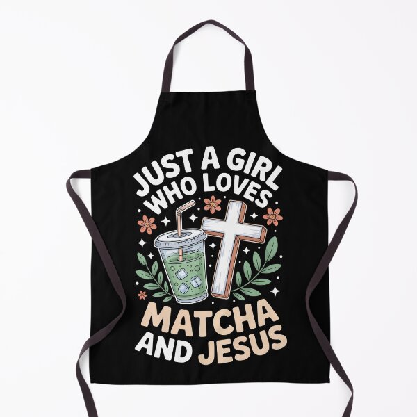 Item preview, JUST A GIRL WHO LOVES MATCHA AND JESUS designed and sold by jkrphoto.