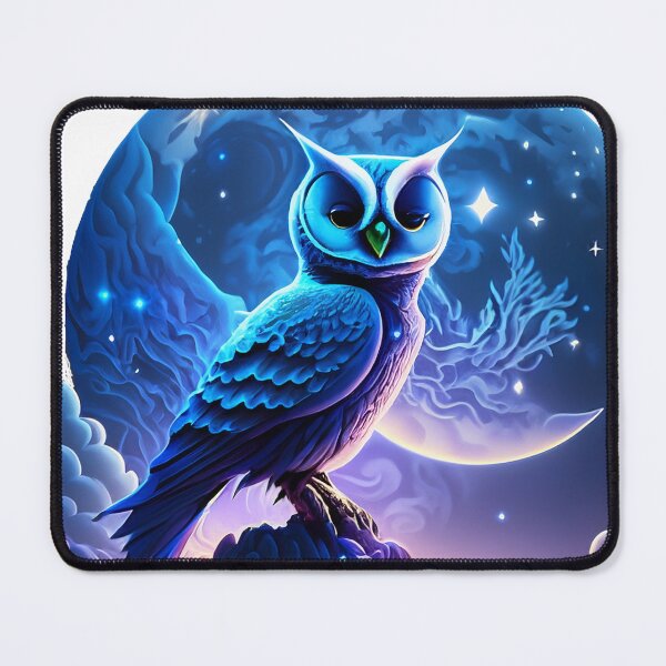 Item preview, Mystical Owl Under the Moon | Celestial Fantasy Night Sky Illustration  Variantes designed and sold by TitiaDesign.