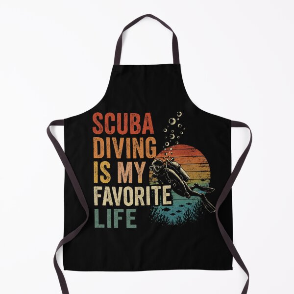 Item preview, Scuba Diving Is My Favorite Life Vintage Retro Sunset Diver Gift for Ocean Lovers and Deep Sea Explorers designed and sold by Doodle ⭐⭐⭐⭐⭐.