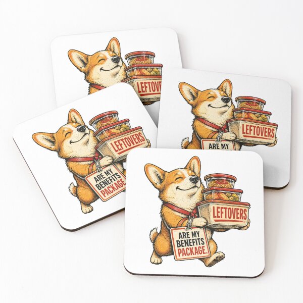 Item preview, Funny Corgi Leftovers Workplace Humor designed and sold by Gentlestate.
