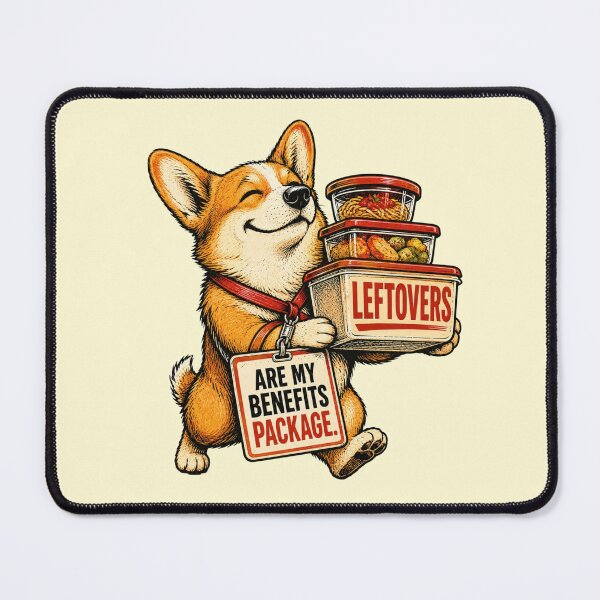 Item preview, Funny Corgi Leftovers Workplace Humor designed and sold by Gentlestate.