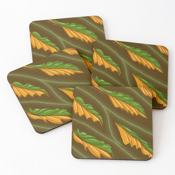 Item preview,  stylized leaves  and Pine needles designed and sold by Cloud-Siren.