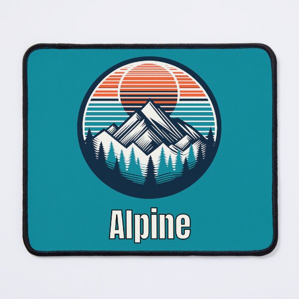 Item preview, Vintage Alpine Mountain Logo | Retro Outdoor Camping Hiking Design designed and sold by Timber-Trail.