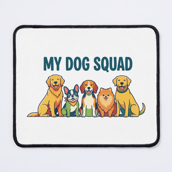 Item preview, Colorful Dog Squad Cartoon Illustration designed and sold by sachinakalanka.