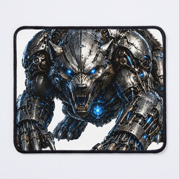Item preview, Steel Wolverine V5 – Industrial Cyber Wolverine | Mechanical Beast Metal Art designed and sold by SteelCoat Studio.