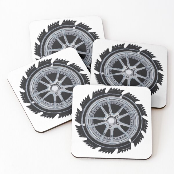 Item preview, Chrome Mag Wheel 5 Lug Custom Car Rim Gear Head Art designed and sold by Jason Girard.