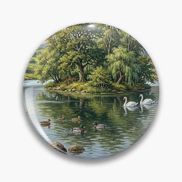 Item preview, Peaceful Waterside Wildlife designed and sold by Aki and Akiro.