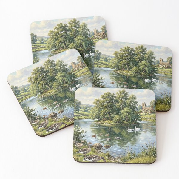 Item preview, Peaceful Waterside Wildlife designed and sold by Aki and Akiro.