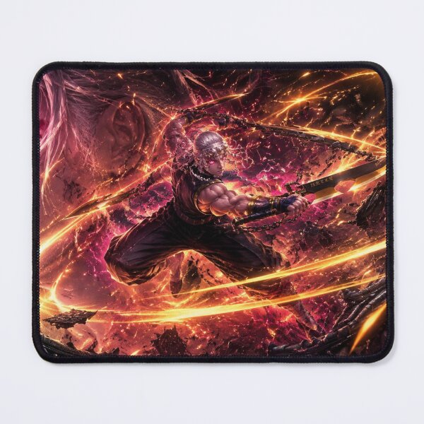 Item preview, Flashy Twin Blade Shinobi Warrior | Fiery Anime Fantasy Digital Art designed and sold by Dyan4.