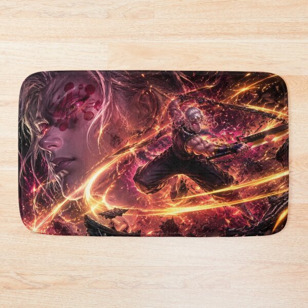 Item preview, Flashy Twin Blade Shinobi Warrior | Fiery Anime Fantasy Digital Art designed and sold by Dyan4.